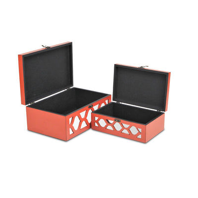 FP-4060-2OR - Serapha Orange Mirror Boxes