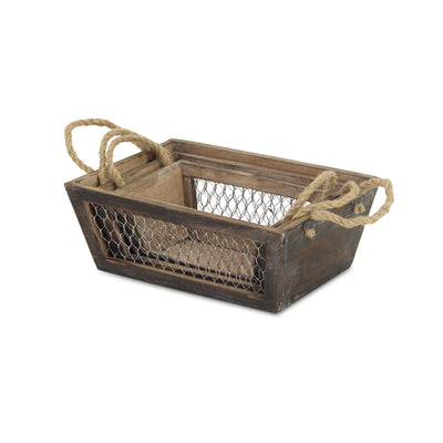 FP-4187-3BR - Irona Brown Wire Crates