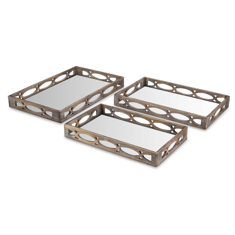 FP-4208-3 - Aria Mirrored Trays