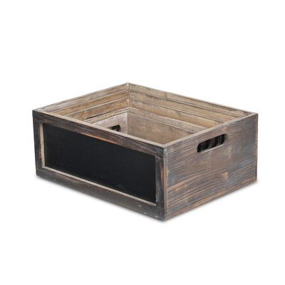FP-4264-5 - Vale Wood & Chalkboard Crates